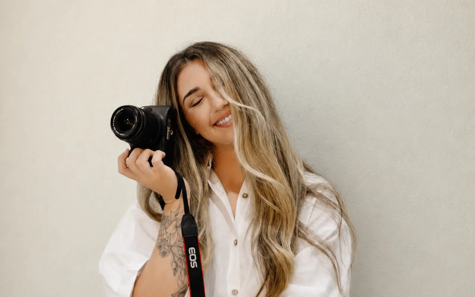 Photographer creating content at Birdcage Studios